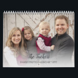 Modern Ombre Family Photos Calendar<br><div class="desc">This simple modern design showcases a full photo on each calendar page, accented with a representative color for the month of the year, and fun, bold typography! Click the customize button for more flexibility in modifying/adding text and design elements! Variations of this design as well as coordinating products are available...</div>