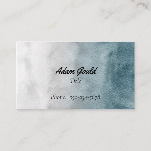 Modern Ombre Gradient Navy Business Card
