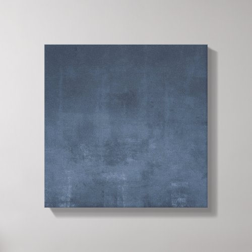 Modern ombre Navy Blue rustic abstract Canvas Print