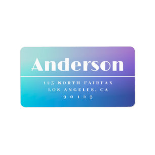 Modern Ombre Return Address Label