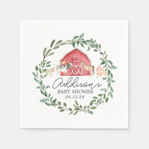 Modern on the Farm napkins, farm paper products, Napkins