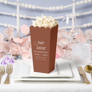 Modern One Day Away Rehearsal Dinner Wedding Party Favor Boxes