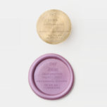 Modern One Day Away Rehearsal Dinner Wedding  Wax Seal Stamp<br><div class="desc">Modern One Day Away Rehearsal Dinner Wedding Wax Seal Stamp</div>