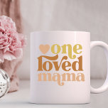 Modern One Loved Mama Mother&#39;s Day Gift Mug at Zazzle