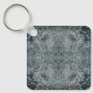 Modern One Of A Kind Abstract Art In A Foggy Mood Keychain