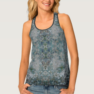 Modern One Of A Kind Abstract Art In A Foggy Mood Tank Top