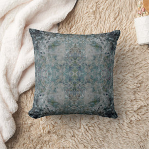 Modern One Of A Kind Abstract Art In A Foggy Mood Throw Pillow