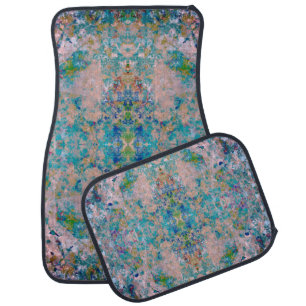 Modern One Of A Kind Abstract With Sangria Colors Car Floor Mat