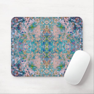 Modern One Of A Kind Abstract With Sangria Colors Mouse Pad