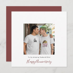 Modern One photo LGBT Gay Love Husband Anniversary
