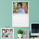 Modern One Photo Per Month and Collage on Cover Calendar<br><div class="desc">Create your own personal photo calendar utilizing this easy-to-upload template. One full-size photo per month--each is shown in a unique photo collage format on the front cover. Upload each photo on each month view page in the EDIT screen and they will populate into the photo collage on the cover. You...</div>