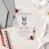 Modern Ooh la la Bra Lingerie Bridal Shower