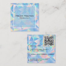 Modern Opal Stone Simulated Hologram