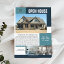 Modern Open House 3 Photo Teal Customizable