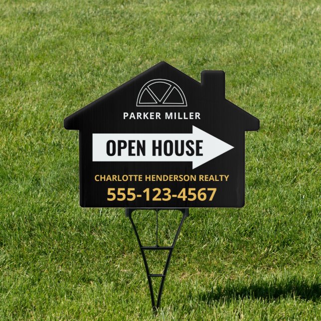 Modern Open House Real Estate Sign (Insitu)