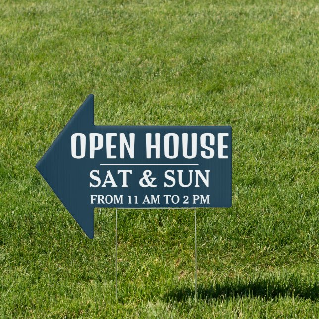 Modern Open House Sign (Insitu)