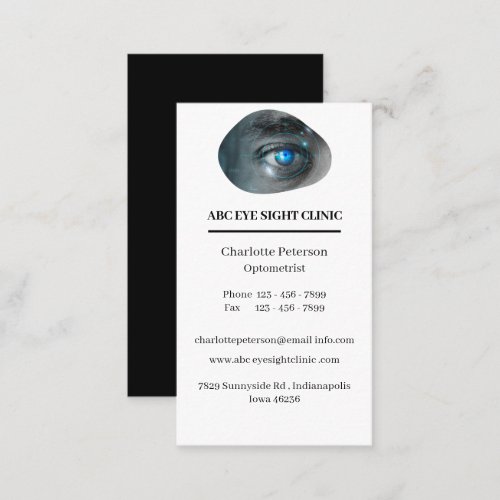 Modern Ophthalmologist _Optometrist Business Card