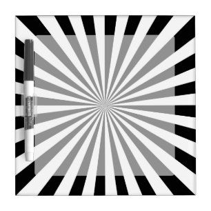 Modern Optical Burst Spinning Wheel Design Dry-Erase Board