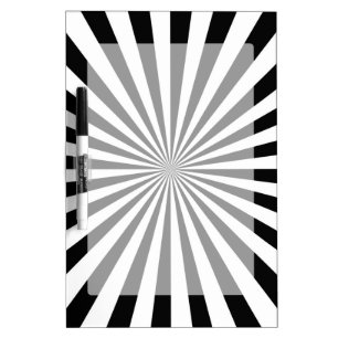 Modern Optical Burst Spinning Wheel Design Dry-Erase Board