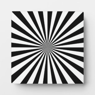 Modern Optical Burst Spinning Wheel Design Plaque