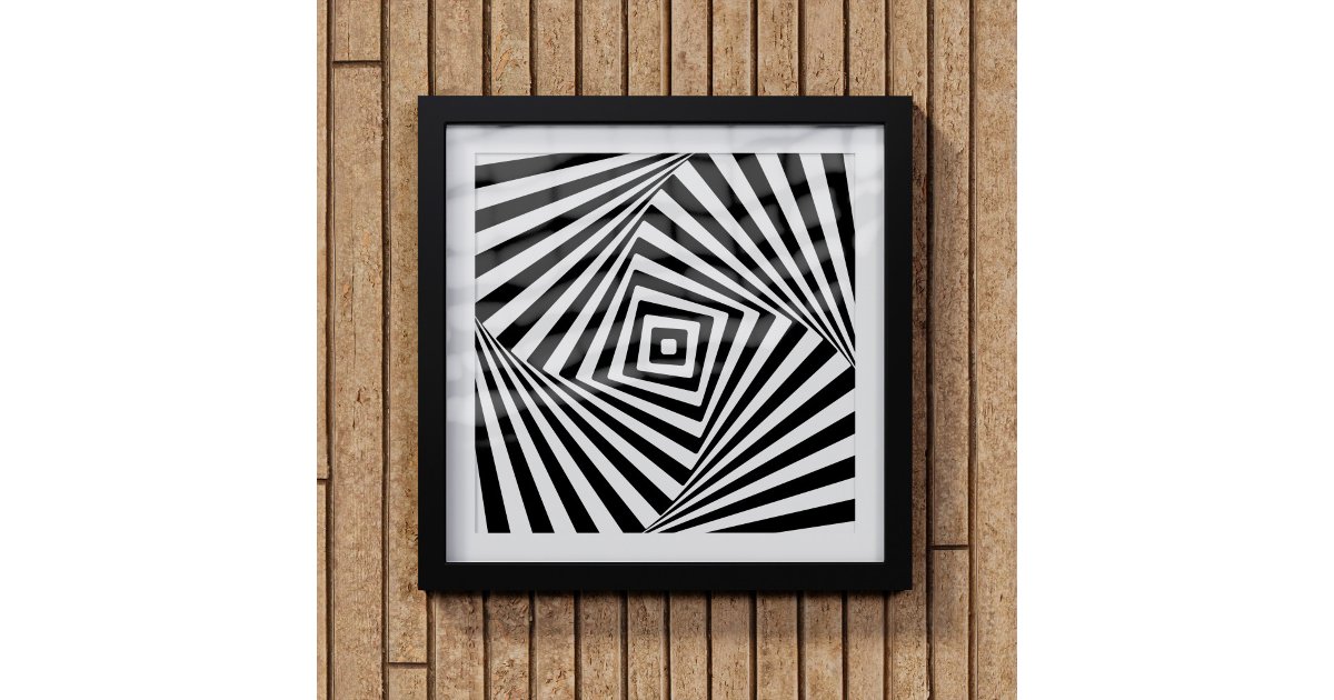 Modern Optical Illusion Wall Art Black And White Zazzle modern-optical-illusion-wall-art-black-and-white-zazzle