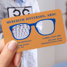 Modern Optician Eyeglasses Warm Terracotta Orange