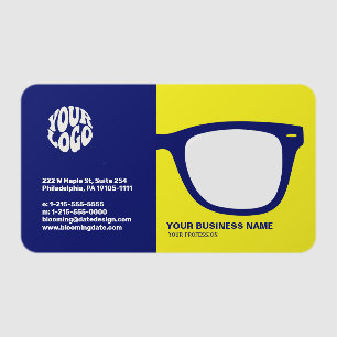 Modern Optician Glasses Graphic Clear Business Cards