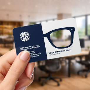 Modern Optician Glasses Graphic Clear Business Cards