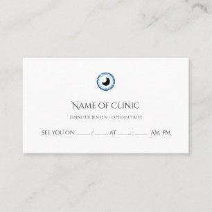 Modern Optometrist Simple Blue Eye Appointment
