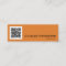 Modern Orange and Black QR Code Consultant