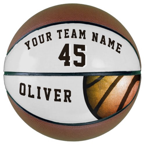 Modern Orange Ball Player Team Name Number Basketball