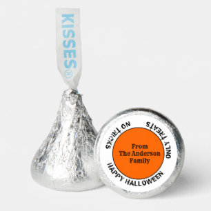Modern Orange Black Happy Halloween Candy Favors