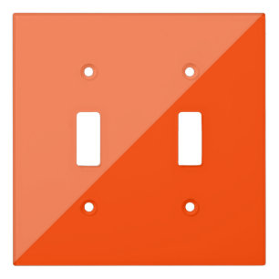 Modern Orange Colorblock Light Switch Cover