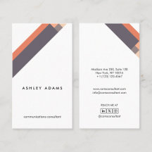 modern orange lila minimalist geometric pattern