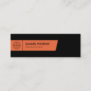 Modern (Orange) Mini Business Card