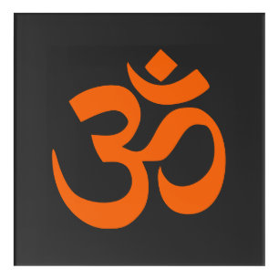 Modern Orange Om Acrylic Print