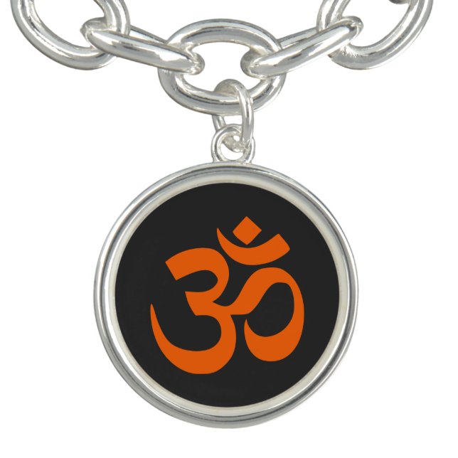 Modern Orange Om Bracelet (Design)
