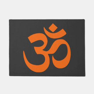 Modern Orange Om Doormat