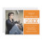 Modern Orange Photo Graduation Announcement