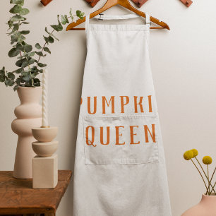 Modern Orange Pumpkin Queen Best Gift Apron