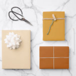 Modern Orange Solid Color Wrapping Paper Sheets<br><div class="desc">A beautiful color trio of light,  pumpkin and spice orange wrapping paper sheets. A compliment to your gifts for any special occasion,  event or holiday season.</div>