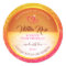 Modern Orange Yellow Ocean Product Labels Glitter