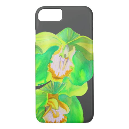 Modern Orchid modern flower art iPhone 87 Case