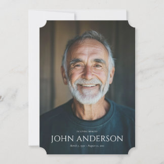 Modern Order of Service Memorial Program