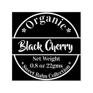 Modern Organic Beauty Product Label Self-inking Stamp