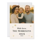 Modern Organic Frame Merry Christmas Photo Card