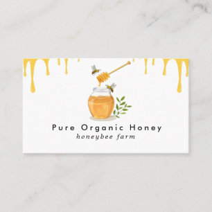 Modern Organic Honey Farm Business Card
