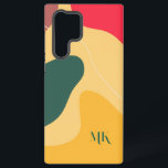 Modern organic shapes composition background samsung galaxy s22 ultra case<br><div class="desc">Colorful abstract organic shapes,  trendy modern background.</div>