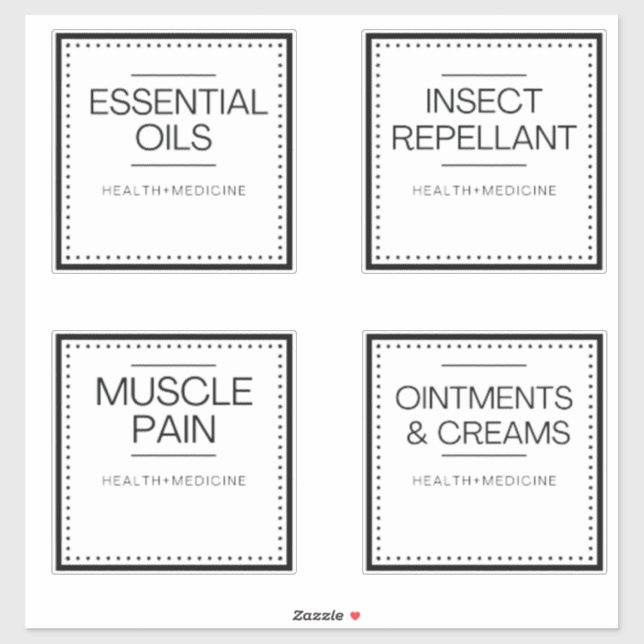 Modern Organization Labels for Bath (Sheet)