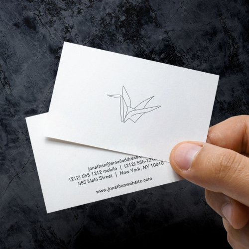 ORIGAMI CRANE 2 Business Card